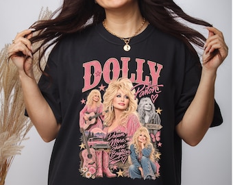 Dolly Parton Shirt, Dolly Parton Tee, Vintage Country Music Shirt, Retro Western Graphic Tee, Comfort Colors Country Shirt, Country Fan Gift