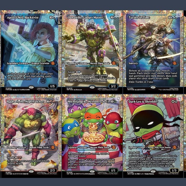 Shatter/Fracture Foil TCG - TMNT Showcase Fracture Foils- Proxies