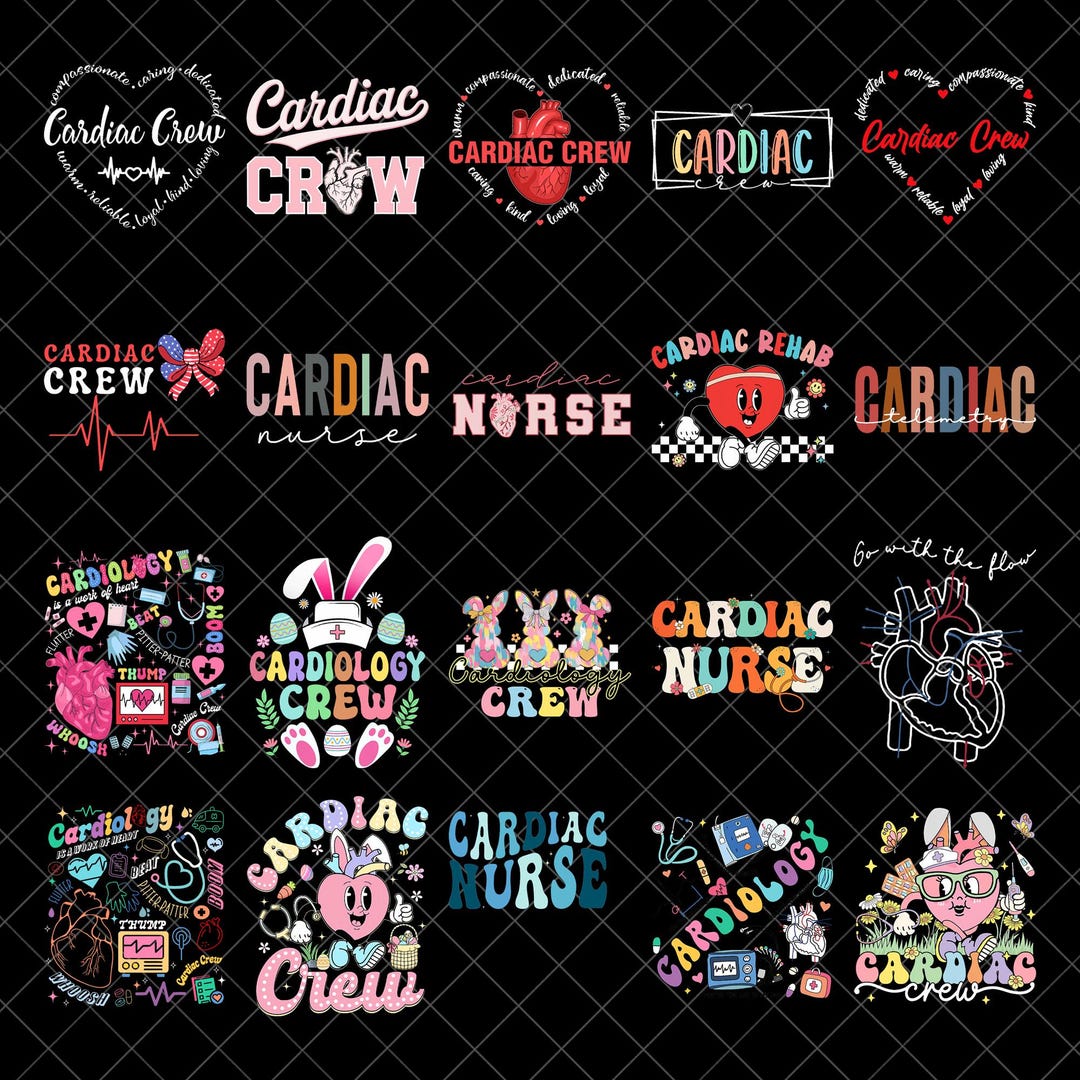Cardiac Crew Png, Nurse Png, Vintage Nurse Png, Nurse Life Png, Leopard ...