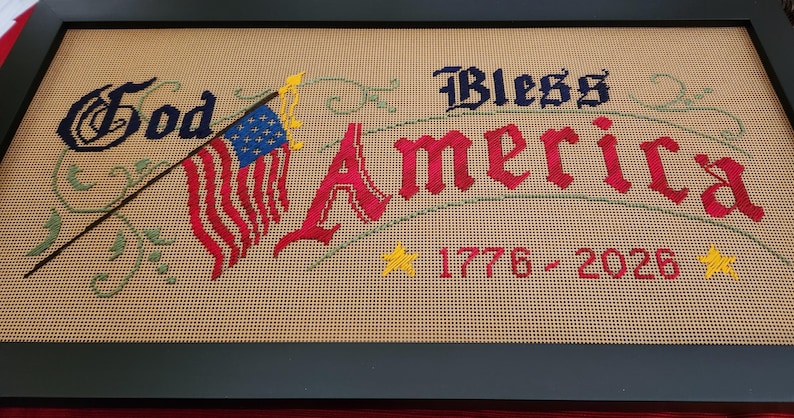 God Bless America 1776-2026 Motto Sampler Kit , 9x18