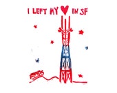 I left my heart in San Francisco // hand printed goods inspired by song lyrics