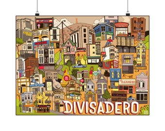 Divisadero Premium Matte horizontal posters 18x24