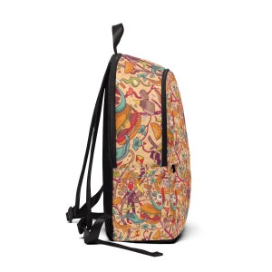 Crazy Pattern Unisex Fabric Backpack