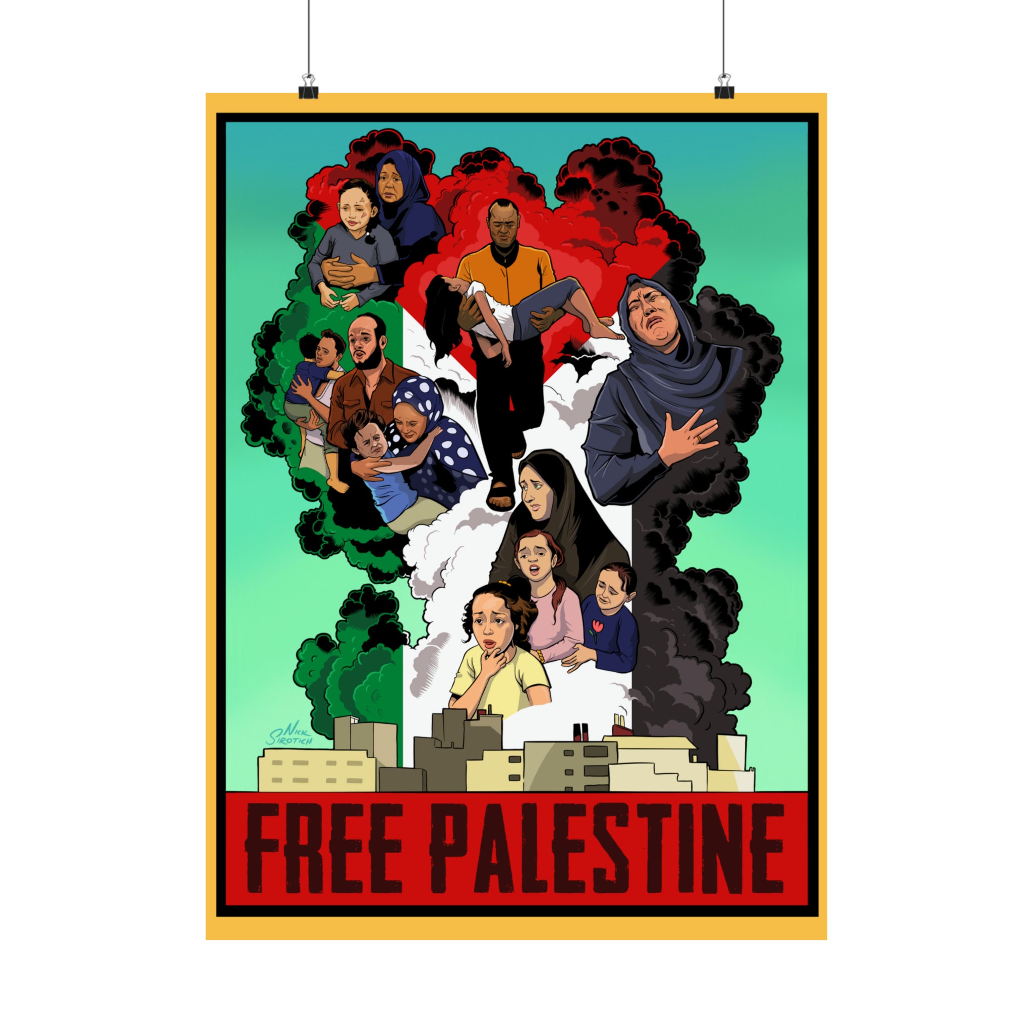 Free Palestine Matte Vertical Posters
