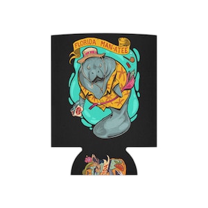 Florida Manatee Can Coozie