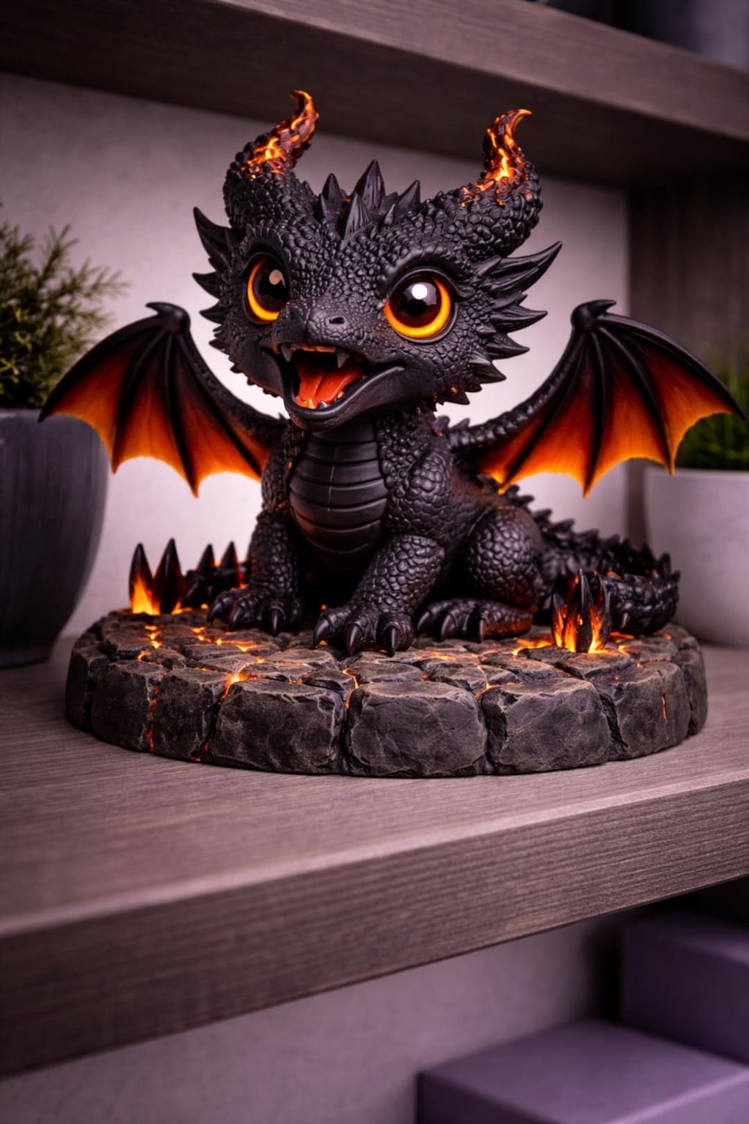 Fire Dragon Chibi STL – Cute Firedragon 3D Print File, Baby Dragon ...