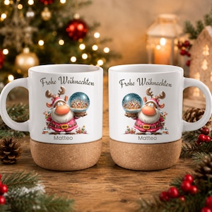 Emaille tasse weihnachtsmotiv