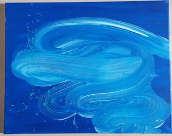 Ręcznie malowane dzieło sztuki akrylowej, 16×20