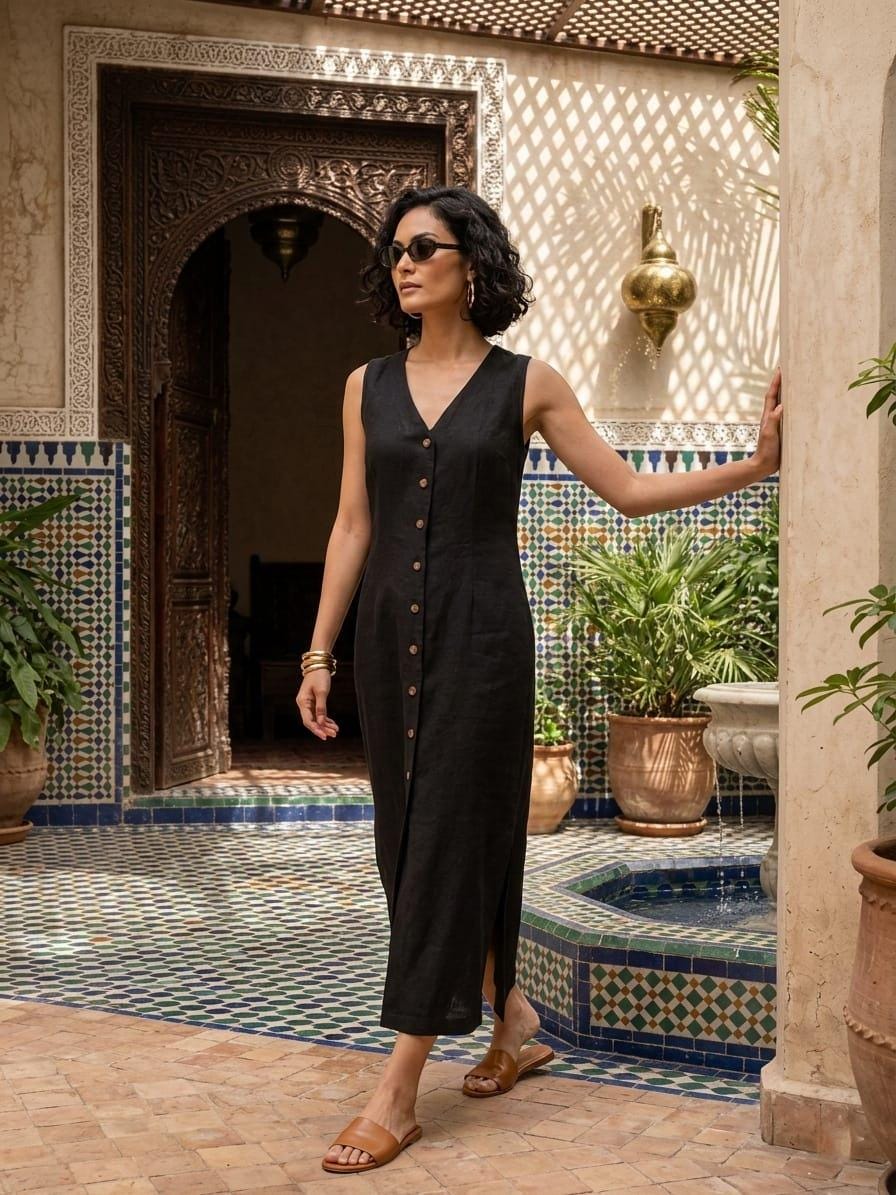 Sleeveless Button Down Maxi Dress - Etsy