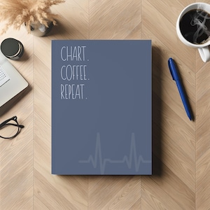 Hardcover Medizinisches Journal Krankenschwester Lustig, das Notizbuch-Anmerkung flache Öffnung perforierte Seite blaues Tagebuch-Krankenpflege-Student Geschenk darstellt