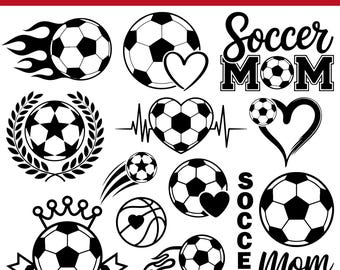 Soccer SVG Bundle, Soccer Mom Dad, Ball Cut File, Sublimation PNG (Instant Download)