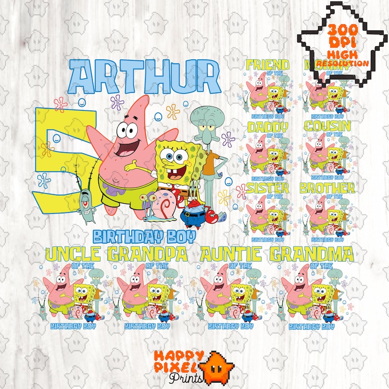 Custom Spongebob Letters - Etsy