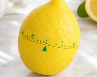 Mechanische kookwekker met citroen, kookgadget fruitvorm