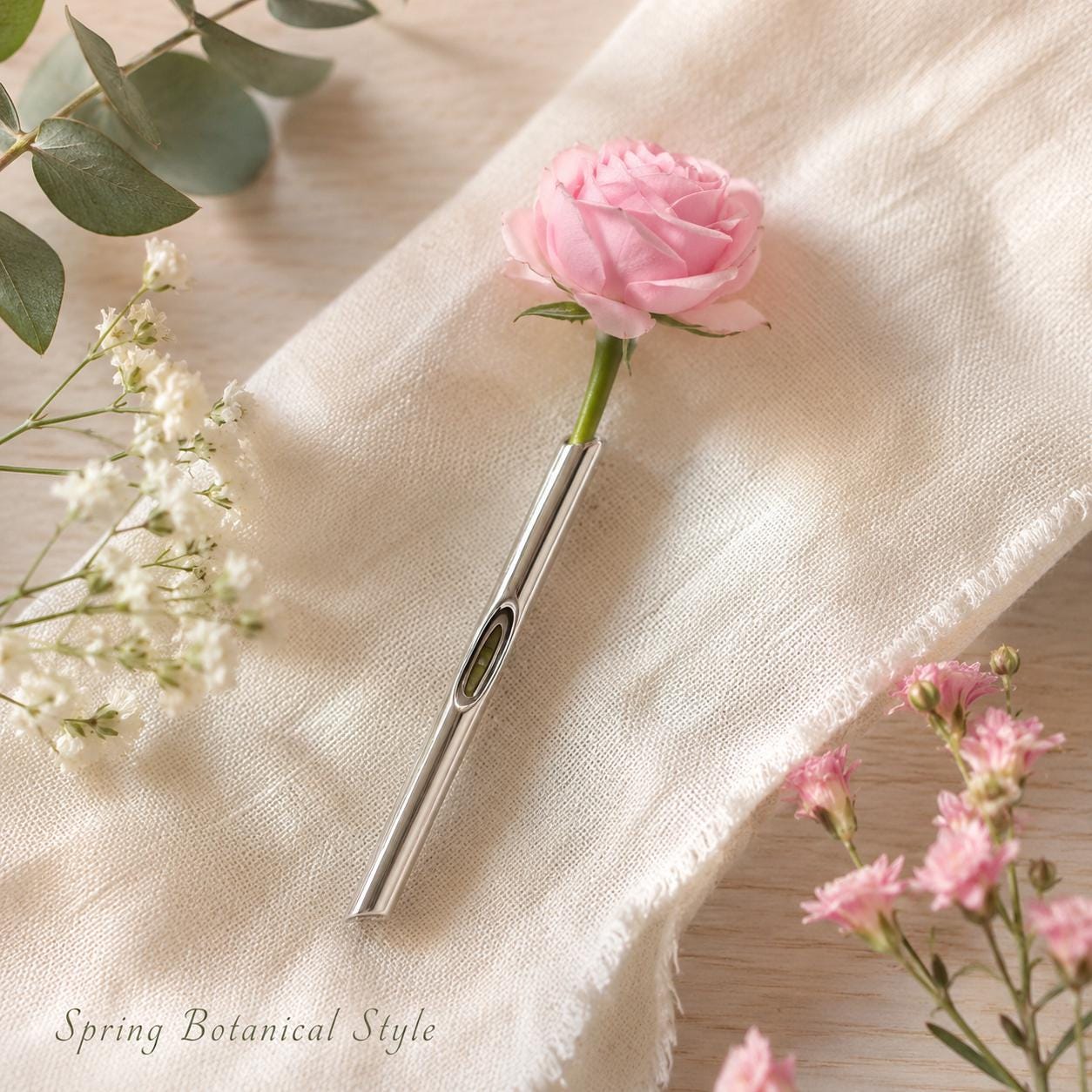 Silver Flower Holder Brooch - Etsy Canada