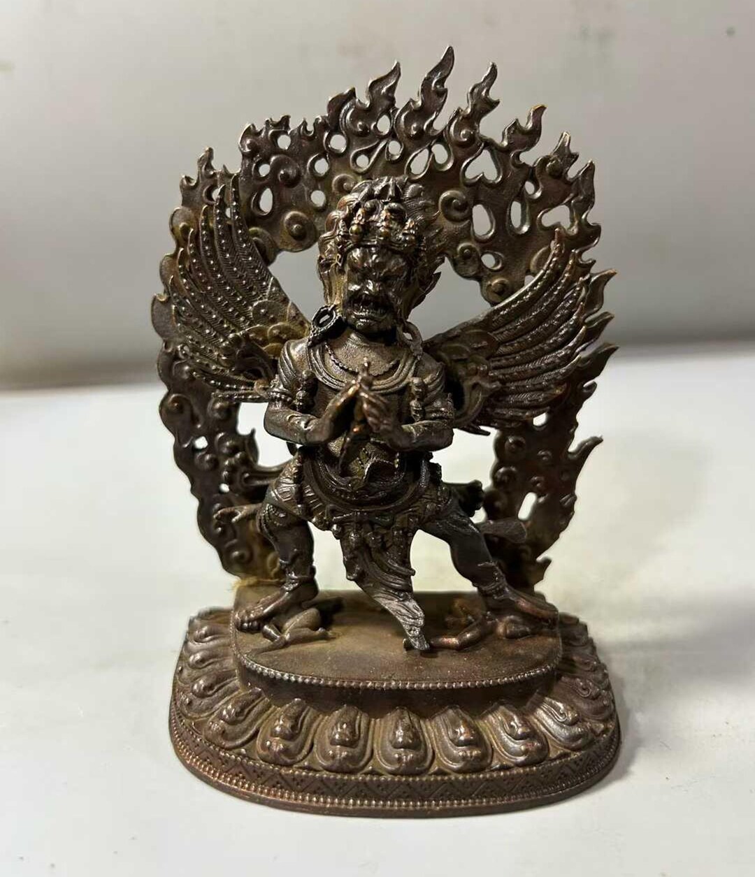 Protector Statues Bronze Winged Protector Deity Statue | Courage & Safety Gift - Etsy