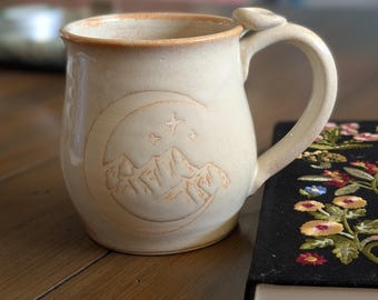 ACOTAR Night Court Mug, To the Stars Who Listen, 16oz Handmade Stoneware Pottery Mug