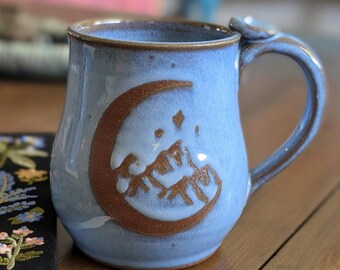 ACOTAR Night Court Mug, To the Stars Who Listen, 16oz Handmade Stoneware Pottery