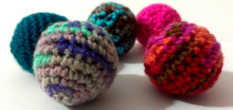 5 kitty balls various yarn your choice of filling image 3