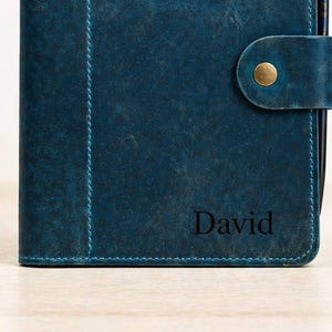 Agenda A5 personnalisé en cuir, carnet rechargeable, organisateur de voyage, cadeau pour homme, agenda exécutif, nom personnalisé, cadeaux élégants pour lui