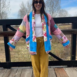 Cappotto trapuntato funky fatto a mano