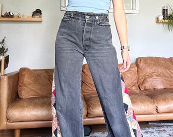 Vintage Quilt Panel Jeans