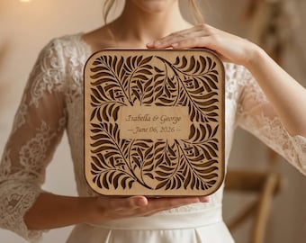 Personalized Wedding Box, Keepsake, Money and Card Box
