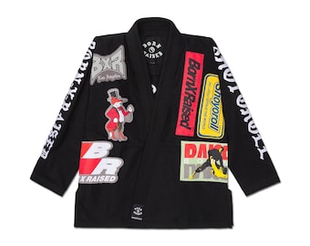 Black Street Edition BJJ Gi | 450 GSM Pearl Weave Jiu Jitsu Kimono, Competition Uniform