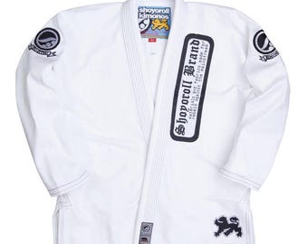 White Brazilian Jiu Jitsu Gi | 450 GSM Pearl Weave Kimono for Training Competition