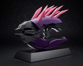 Needler Replica 3D Printed — Halo Covenant Weapon — 4 Color AMS Print