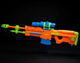 Halo SRS99 UNSC Precision Sniper Rifle Prop Replica — Spartan Long-Range Sci-Fi Cosplay Fan Art Display — Gaming Collector Gift