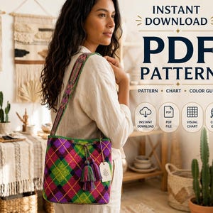 Wayuu Mochila Crochet Graph - Original Design Tapestry-Motif JPG - No Written Instructions-CHART ONLY