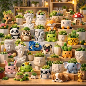 2200+ STL Planter Bundle 3D