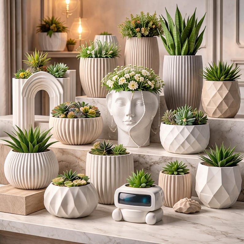 2200+ STL Planter Bundle 3D