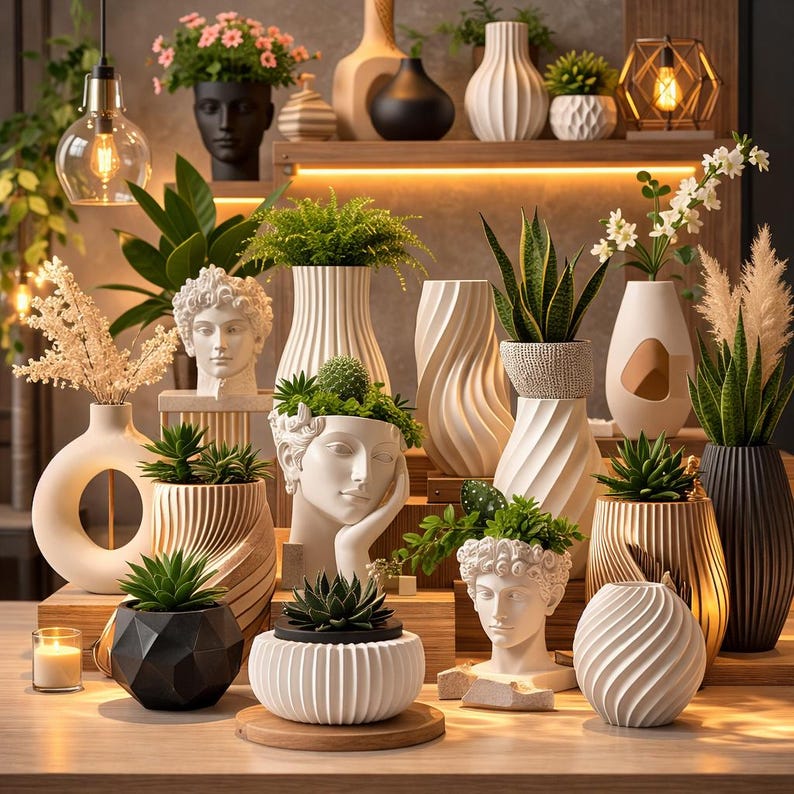 2200+ STL Planter Bundle 3D