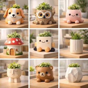 2200+ STL Planter Bundle 3D