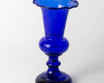 Handblown Antique Vase | 19th Century Glassware | c1850s