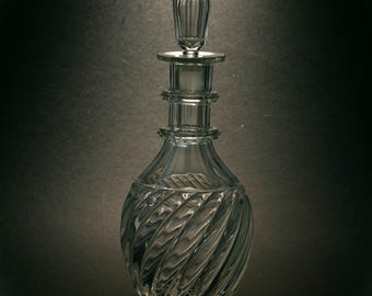 Baccarat Decanter | Antique French Crystal Glass Carafe | c1890s
