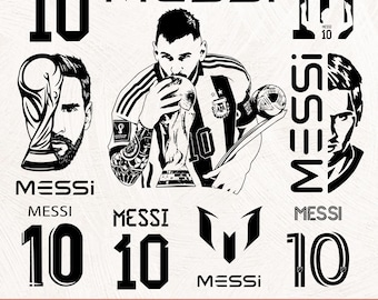 Messi SVG, Messi, Digital Clipart, Soccer, Messi Argentina Svg, Stickers, T-Shirts, Glow forge, Cut File Cricut, Silhouette