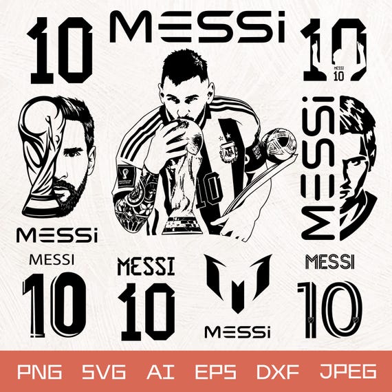 Messi SVG, Messi, Digital Clipart, Soccer, Messi Argentina Svg, Stickers, T-Shirts, Glow forge, Cut File Cricut, Silhouette