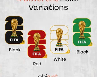 FIFAワールドカップ2026トロフィーPNG SVG | デジタルダウンロード | 印刷可能なサッカーアート | ワールドカップ26ロゴスタイル | 即時ダウンロード
