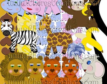 Zoo Animals Digital Scrapbook Kit