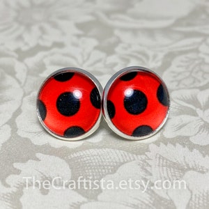 Ladybug Earrings, Lady bug Stud Earrings Halloween Costume, Ladybug Halloween, Ladybug Costume, Bestseller Ladybug Costume image 1