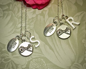 2 Best Friend Necklaces -- 2 Friendship Necklaces -- Pinky Promise Necklaces -- Sisters Necklace -- Bridesmaid Necklace -- Friendship Gift