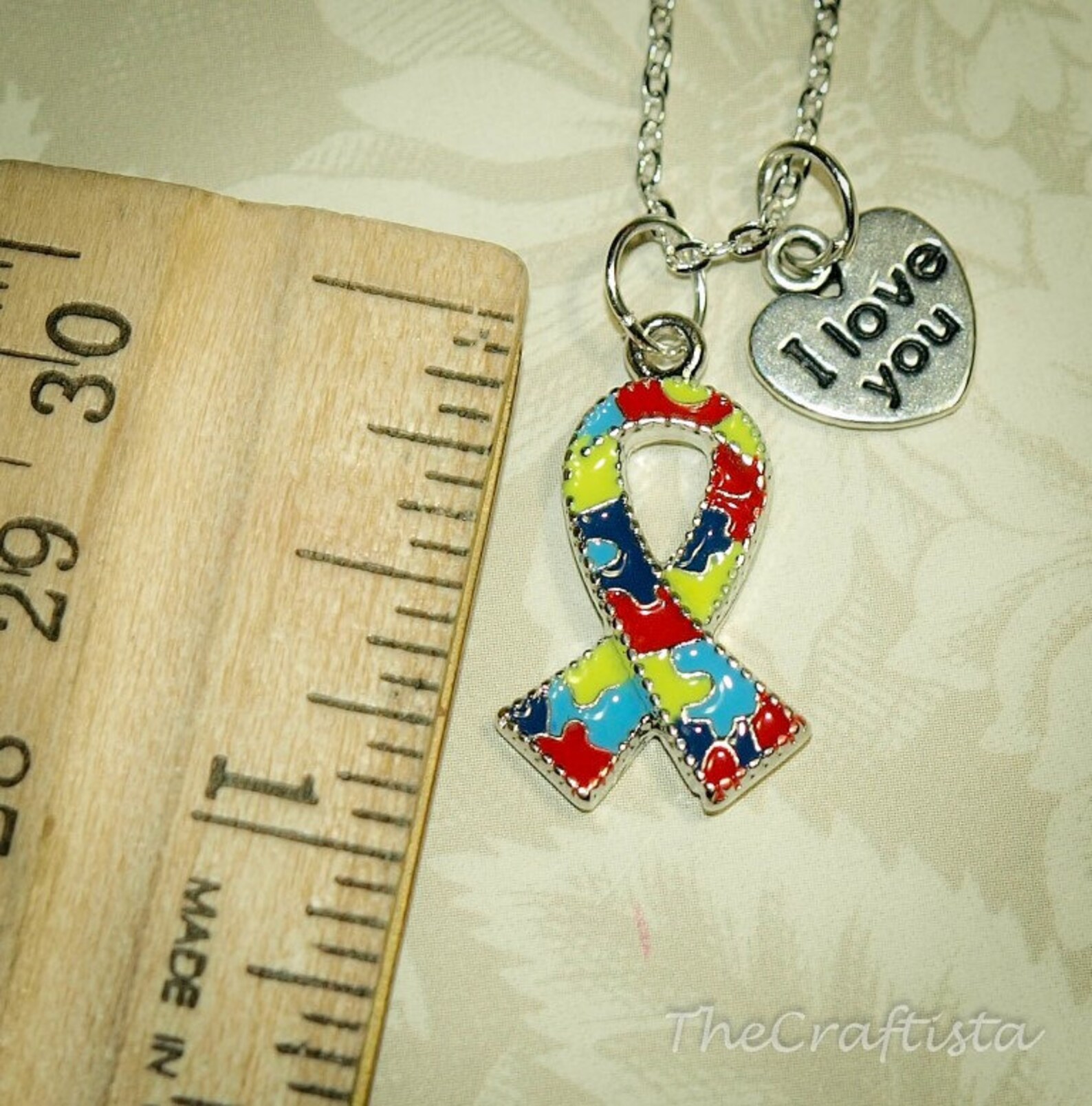Autism / Asperger Awareness Necklace Autism Necklace Etsy