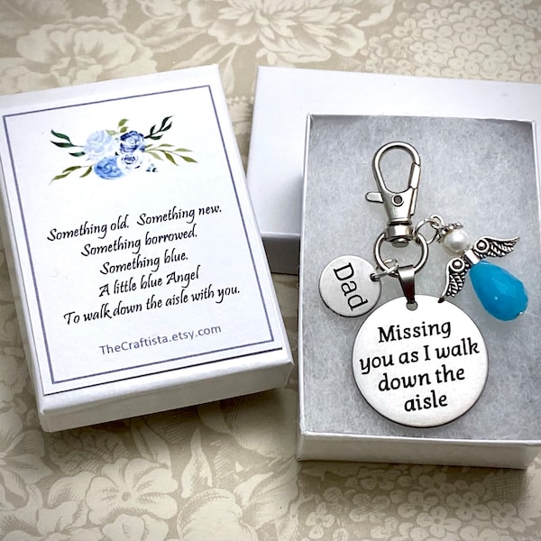 STK, Something Blue Angel Charm, Bruidsboeket Memorial Charm, Something blue cadeau voor de bruid, Optie om het aantal charms te kiezen