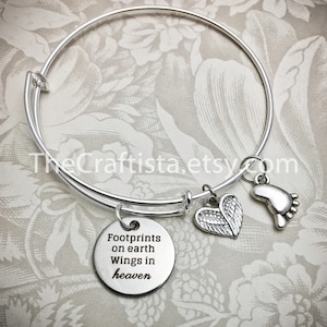 MB, Miscarriage Bangle, Remembrance Bracelet, Memory Bracelet, Infant Loss, Pregnancy Loss, Loss of a Child, Memorial Jewelry, Angel Bangle