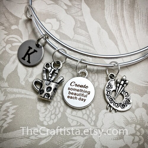 AB Artists Bracelet Artist Bangle Artist Charm Artist Etsy