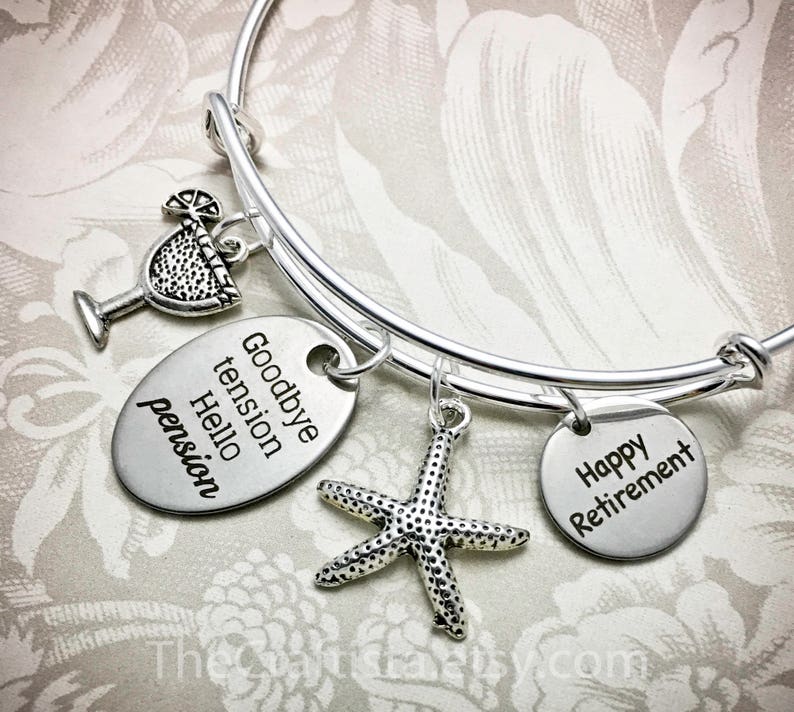 RET Retirement Bracelet Retirement Gift Retirement Jewelry Etsy