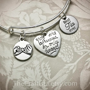 TIA, Tia Bangle, Tia Gifts, Tia, Tia Bracelet, Gifts for Tia,Aunt Bangle, Gift for Aunts, Gift Ideas for Aunts, Aunt of Bride, Aunt of Groom