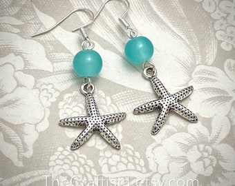 Beach Themed Earrings, Starfish Earrings, Beach Wedding, #IDoByTheSea, Bridesmaid Jewelry, Bride Jewelry, Beach Jewelry, Sun Weding, Beach